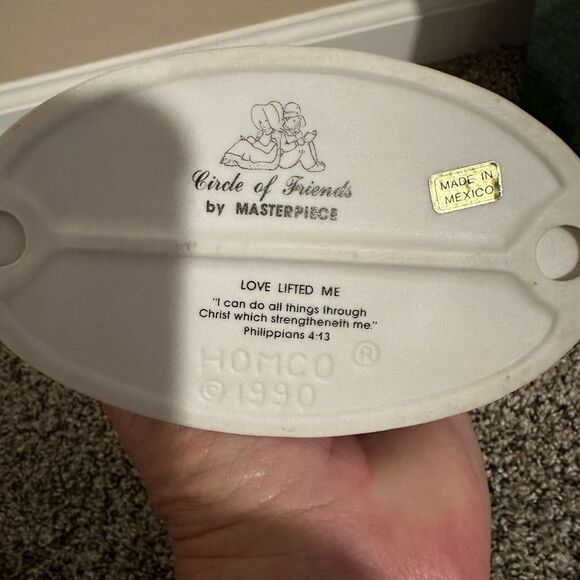 Vintage HOMCO 1990 Circle of friends Love Lifted Me - Picture 5 of 5
